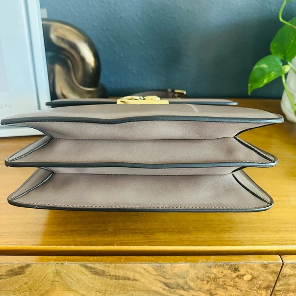 Dolce & Gabbana Clean Taupe Vitello Calf Leather Top Handle Crossbody BB5575 - Picture 14 of 17